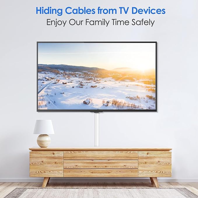 Yecaye TV Cord Hider, 236in Cord Cover, Large Cable Hider, Wire Covers - Image 7