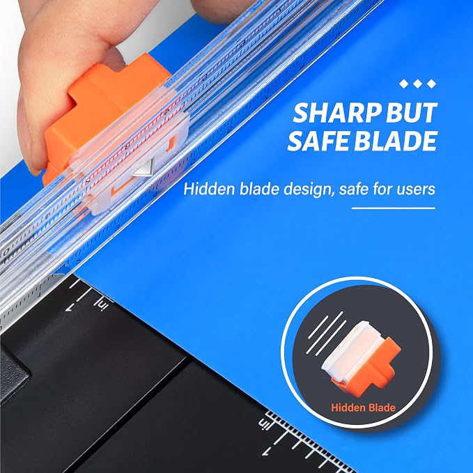 Evteck Paper Cutter 12 Inch Paper Trimmer Slider Crafting Scrapbooking Supplies - Image 3