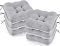 BETU Chair Cushions for Dining Chairs Set of 6, 3.5" Thick Kitchen Table Chair by BETU