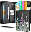 Leathario Portfolio Binder, Includes 5 Folder Index Dividers and 3 Notepads by Leathario