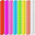 SenseYo 16 Pcs Clear Plastic Rulers 12 Inch Color Transparent Ruler by SenseYo