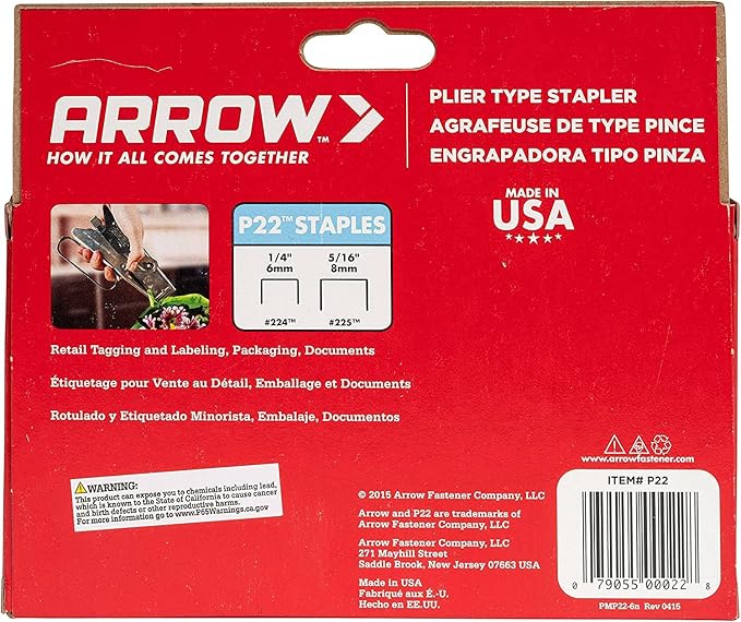 Arrow Fastener P22 Heavy Duty Handheld Plier Stapler - Image 7