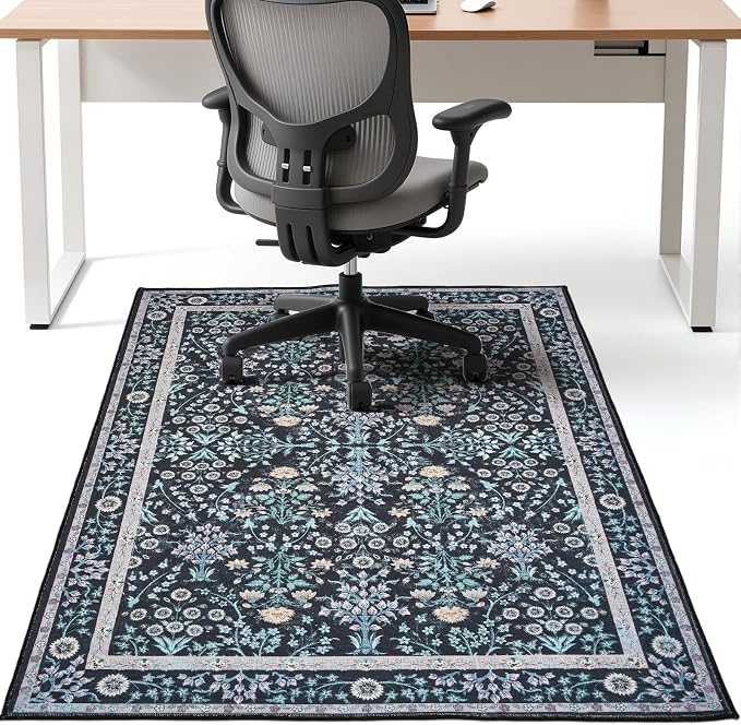 Office Chair Mat Desk Chair Hardwood Mat, Easy Glide Office Rug Under Chair Mat by Ufeekare