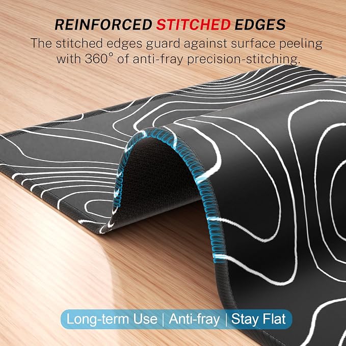 MROCO Essential Office & Gaming Mouse Pad, 8.5 x 11 Inch, Functional Pattern - Image 3