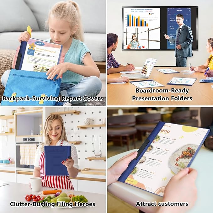 TOTiyea 10 Pack Clear Report Covers - Image 6