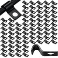 Yaocom 100 Pcs Cable Wire Screw Clips 1/4 Inch, Zinc Plated Steel Clamp Outdoor by Yaocom