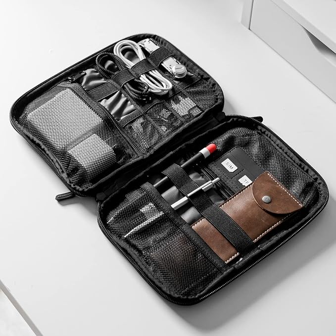 BAGSMART Large Electronics Travel Organizer Case, Tech Accessories Cord Storage - Image 7