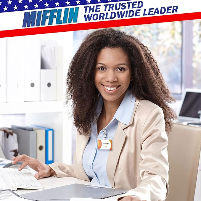Mifflin-USA Horizontal Plastic Card Holder - Image 7