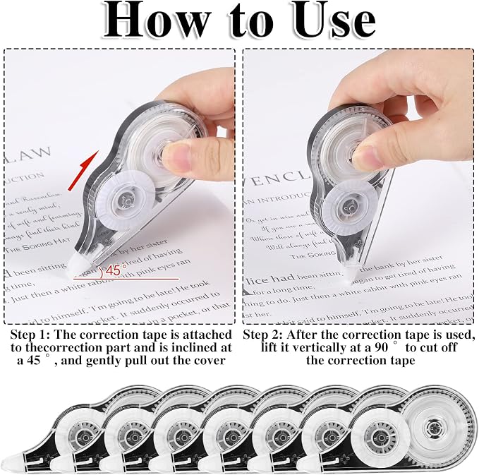BESARME 36 Pack Correction Tapes, 39 Feet Each Correction Tape Easy To Use - Image 3
