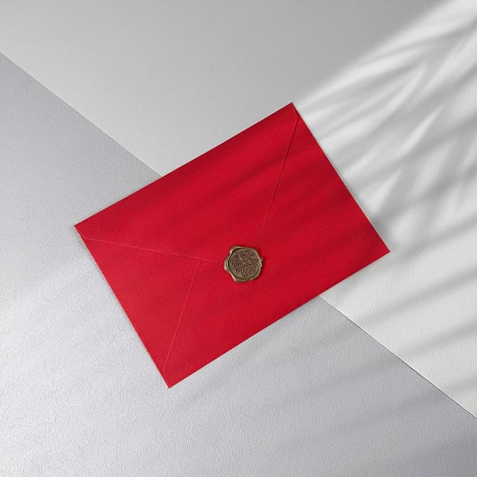50 PCS Red Colorful A7 Envelopes - Image 4