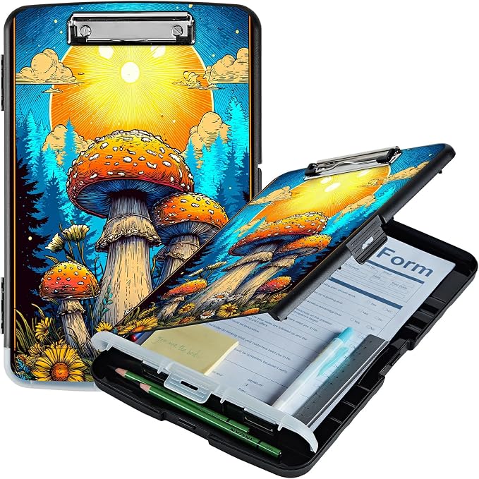 A4 Clipboard with Storage Pen Holder, Clipboards Organizer Nursing Clipboard by Unknown