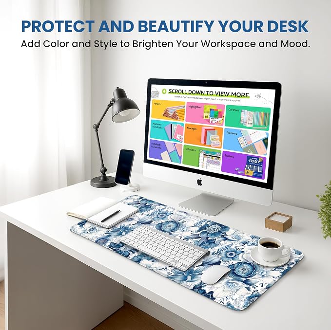 Large Mouse Pad for Desktop, Cute Desk Mat Pad Protector for Work & Gaming - Image 6