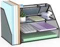 Docnest 3 Tier Metal Mesh Desk Organizer by DocNest