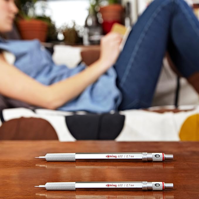Rotring 600 Mechanical Pencil 0.5 mm Blue Full-Metal Pencil Body Hexagonal - Image 6