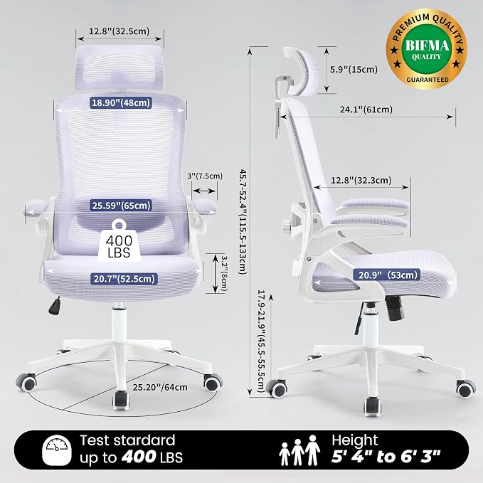 Fizzin Ergonomic Office Chair, 400 LBS Desk Chair - Image 2