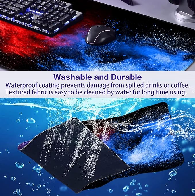 Colorful Starry Sky Mouse Pad, and Home Desk Pad | Large Extended Mouse Pad; - Image 7