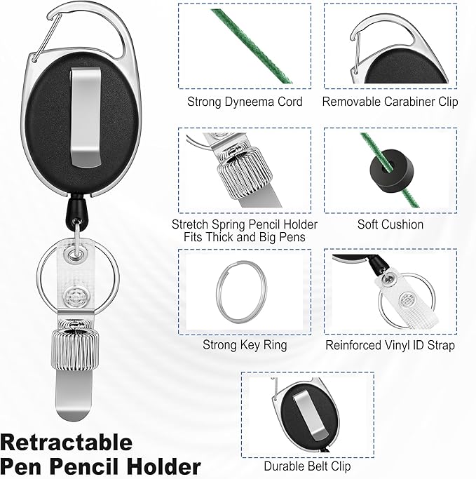 4 Pack Retractable Pen Holder - Image 2