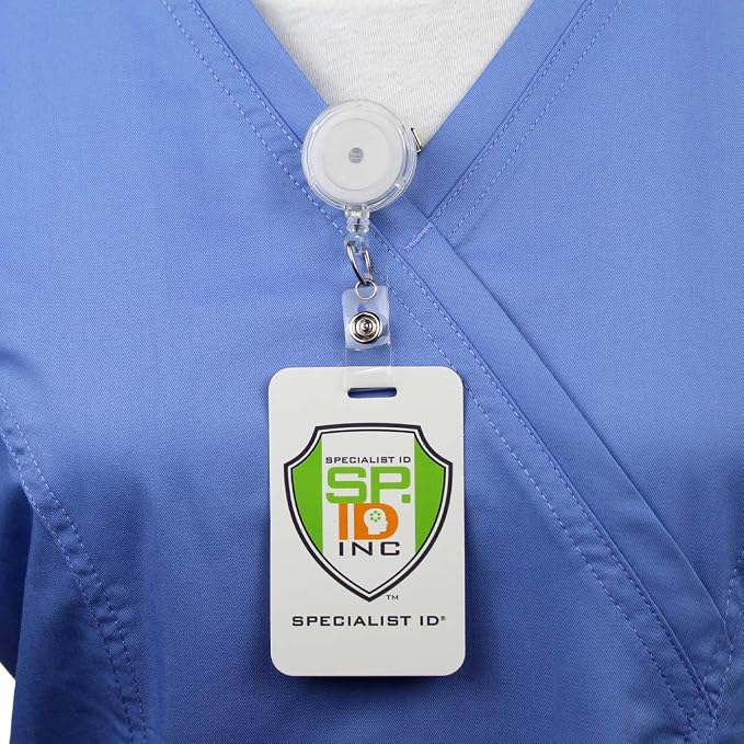 Bulk 25 Pack - Premium Clear Retractable Badge Reels - Image 6
