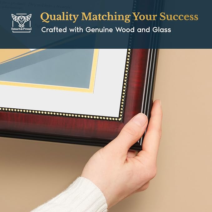 Wooden College Diploma Frame 8.5 x 11 - Image 3