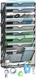 SUPEASY Wall File Organizer, 10 Tier Hanging File Organizer by SUPEASY