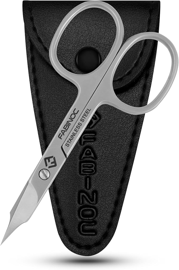 Nail and Cuticle Scissors – German Quality Stainless Steel –Multi-purpose by FABINOC