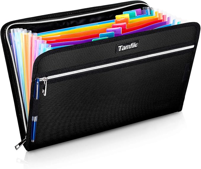 Fireproof Safe Waterproof Accordion File Bag Folder Expanding Filing Folder by Tamfile