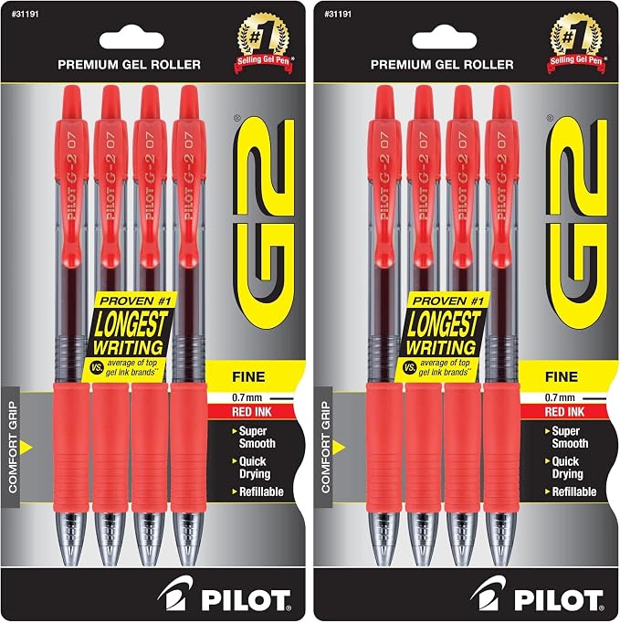 PILOT G2 Premium Gel Roller Pens, Fine Point 0.7 mm, Journaling & Office Writing by PilotCorporationofAmerica