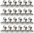 Stainless Steel Metal Hinge Clips 24 Pcs, Small Bulldog Clips 1.5 Inch by Unknown