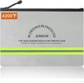 JUNDUN Fireproof Document Bag, 14.2”x 10.0”Waterproof and Fireproof Money Bag by JUNDUN