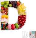 11" Clear Acrylic Letter & Number Charcuterie Tray-Reusable Fillable Alphabet by kevjes