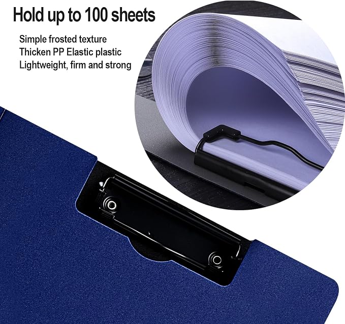 2 Pack Foldable Clipboards, A4 Office Clipboard Folder - Image 4