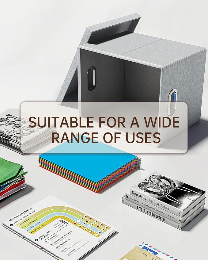 Oterri 2 Pack File Storage Organizer, Filing Box, Portable File Box - Image 5
