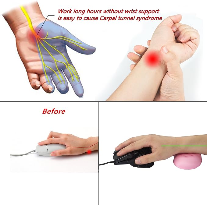 BRILA Ergonomic Memory Foam Mouse Wrist Rest Support Pad Cushion - Image 7