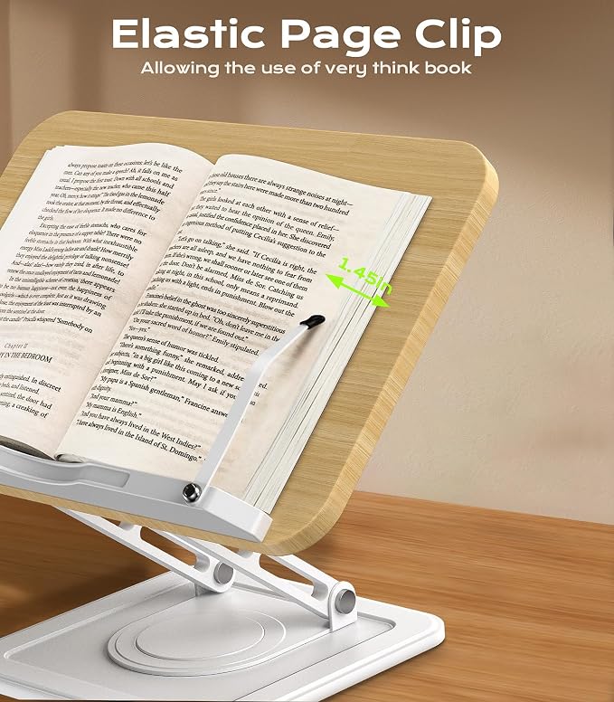 Book Stand for Reading, Adjustable Book Holder - Image 5