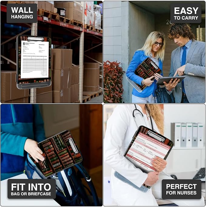 LYHXLYJH Clipboard with Storage, A4 Clipboards with Pen Holder, Heavy Duty - Image 6