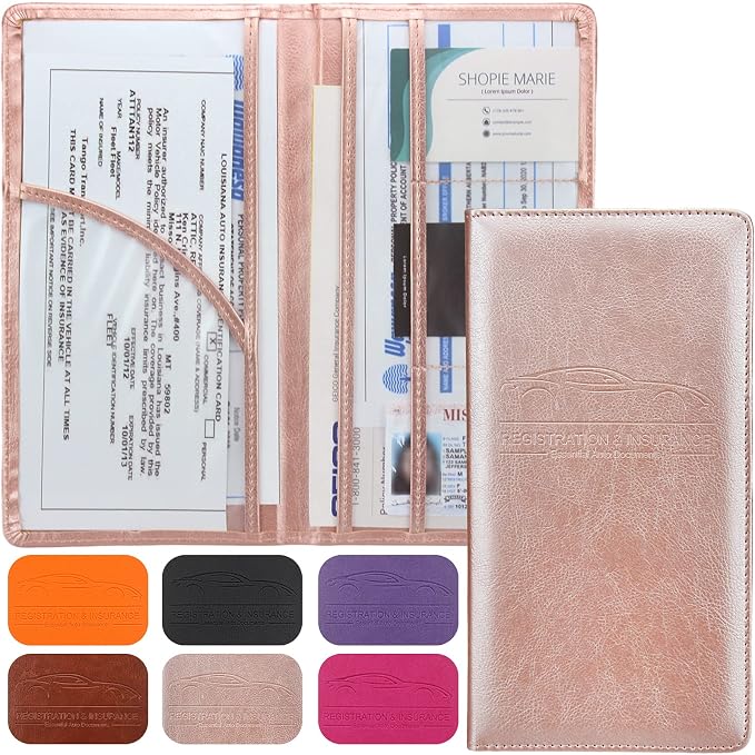 LumiMokki Premium Car Registration & Insurance Card Holder by LumiMokki