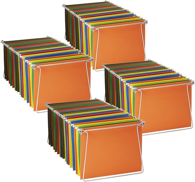 Officemate Hanging File Frame, Letter Size, 4 Sets by Officemate