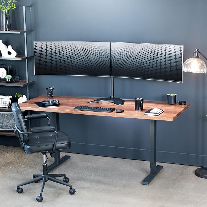 VIVO Dual LED LCD Monitor Free-Standing Desk Stand - Image 9