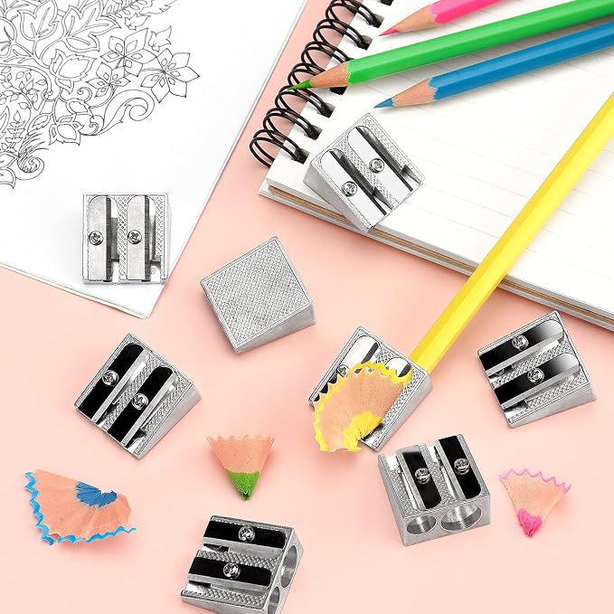 Tamaki 8 Pack Handheld Metal Pencil Sharpener - Image 7