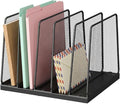 LEKETREE Desk File Organizer, 5-Section Upright File Sorter, Vertical File by Stylishworkspaceeffortlessorganization