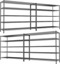 REIBII 55.5" W Storage Shelves 3200LBS Wire Shelving Unit 5 Tier Metal Shelving by REIBII