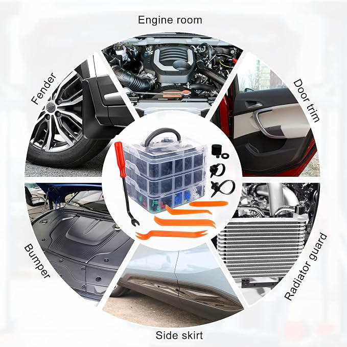835 PCS Car Push Retainer Clips and Plastic Fasteners Kit - Image 7
