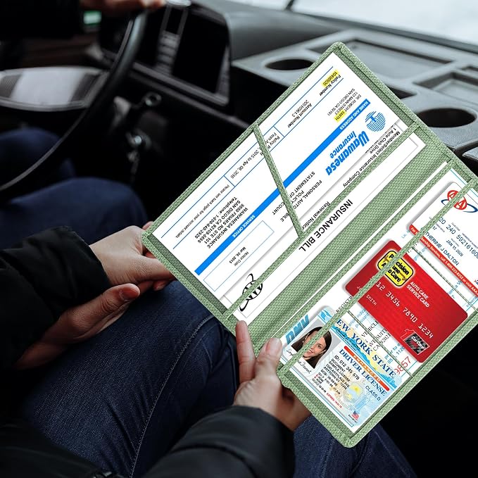 TOURSUIT Car Registration and Insurance Card Holder, Vehicle License Document - Image 7