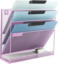 EASEPRES Desk File Organizer Mesh 4-Tier, Hanging Wall Mount Document by EASEPRES
