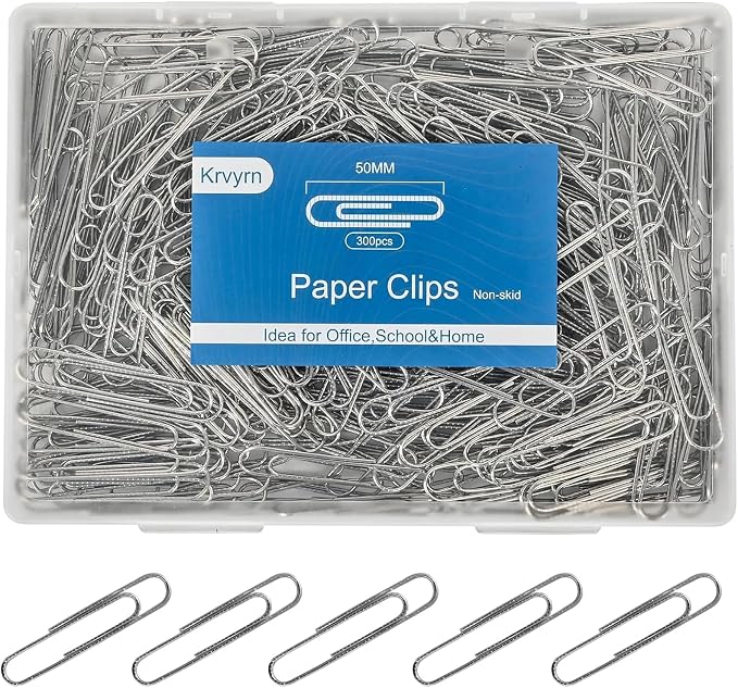 Large Paper Clips Non-Skid, 2 Inch Jumbo PaperClips, Paperclips Non-Skid Clips by OrganizeYourVisibleWorld