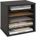 Ballucci 5-Tier File Organizer for Desk, Wooden Mail Sorter, Office Desk by Ballucci
