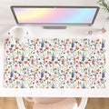 Colorful Star Large Mouse Pad, Watercolor Floral Desk Mat Office Supplies by ColorfulStar