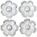 Pattern Weights 4Pcs Flower Shaped Iron Fabric Sewing Weight Paperweight by Lampstop