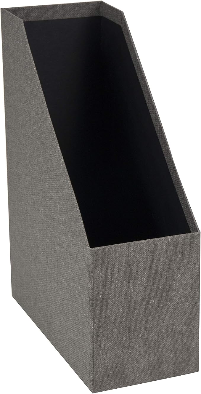 Bigso Box of Sweden Estelle Canvas Fiberboard Upright Magazine Storage Box - Image 2