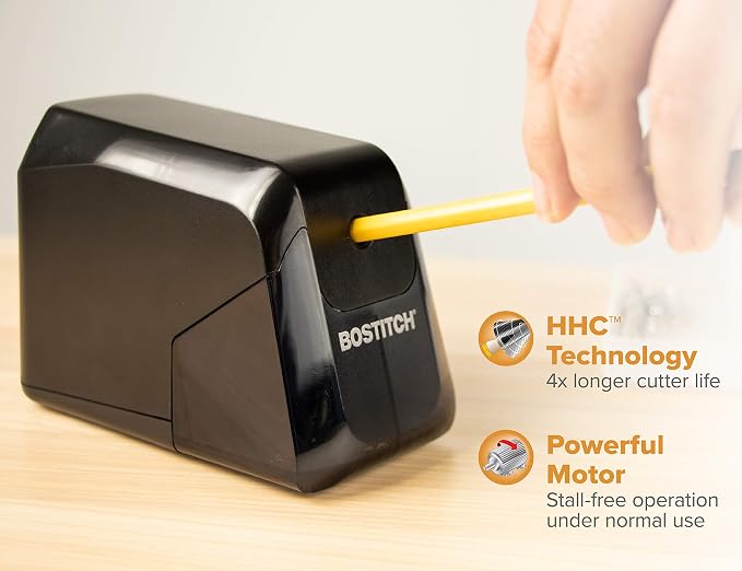 Bostitch Office Battery Pencil Sharpener, 4X Longer Cutter Life, Tip Saver - Image 3